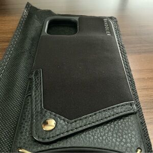 Bandolier Black Phone Case with Gold Accents
